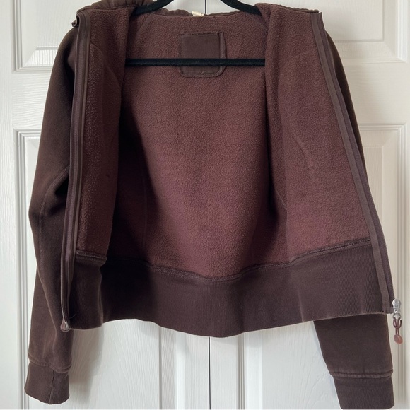 Lululemon Chocolate Brown Scuba Full-Zip Hoodie Size 4 - Picture 5 of 16